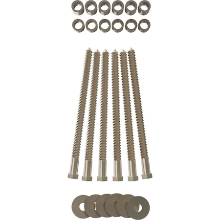 Ekena Millwork Premium Barn Door Flat Track Mounting Hardware for 1 3/8" Door, White Bronze GB60013MWZ